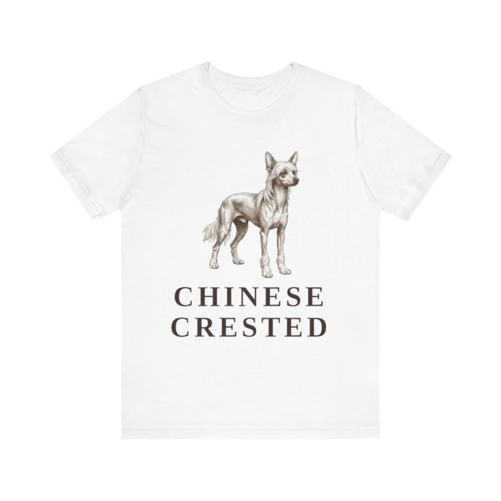 Chinese Crested Lover Shirt, Vintage Dog Sketch Tee, Dog Lover Gift Chinese Crested Lover Shirt, Vintage Dog Sketch Tee, Dog Lover Gift