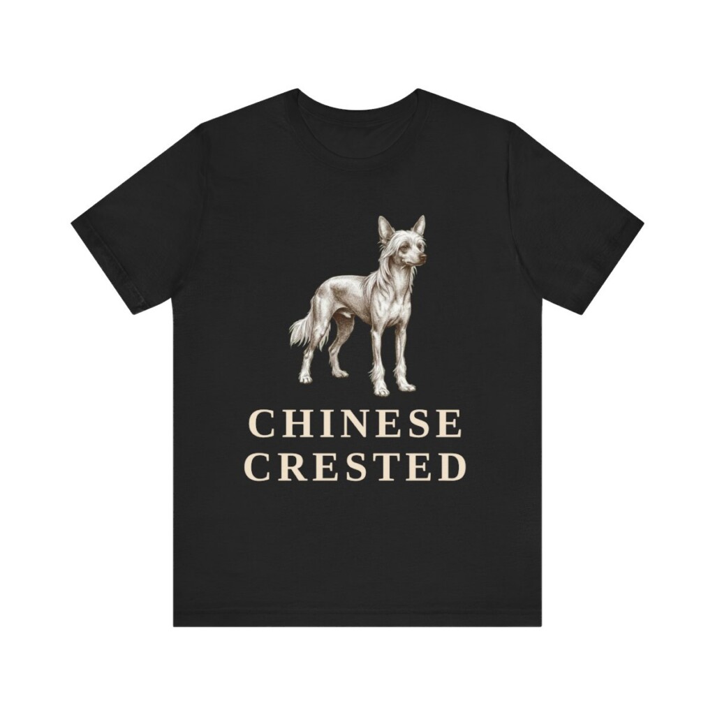 Chinese Crested Lover Shirt, Vintage Dog Sketch Tee, Dog Lover Gift Chinese Crested Lover Shirt, Vintage Dog Sketch Tee, Dog Lover Gift