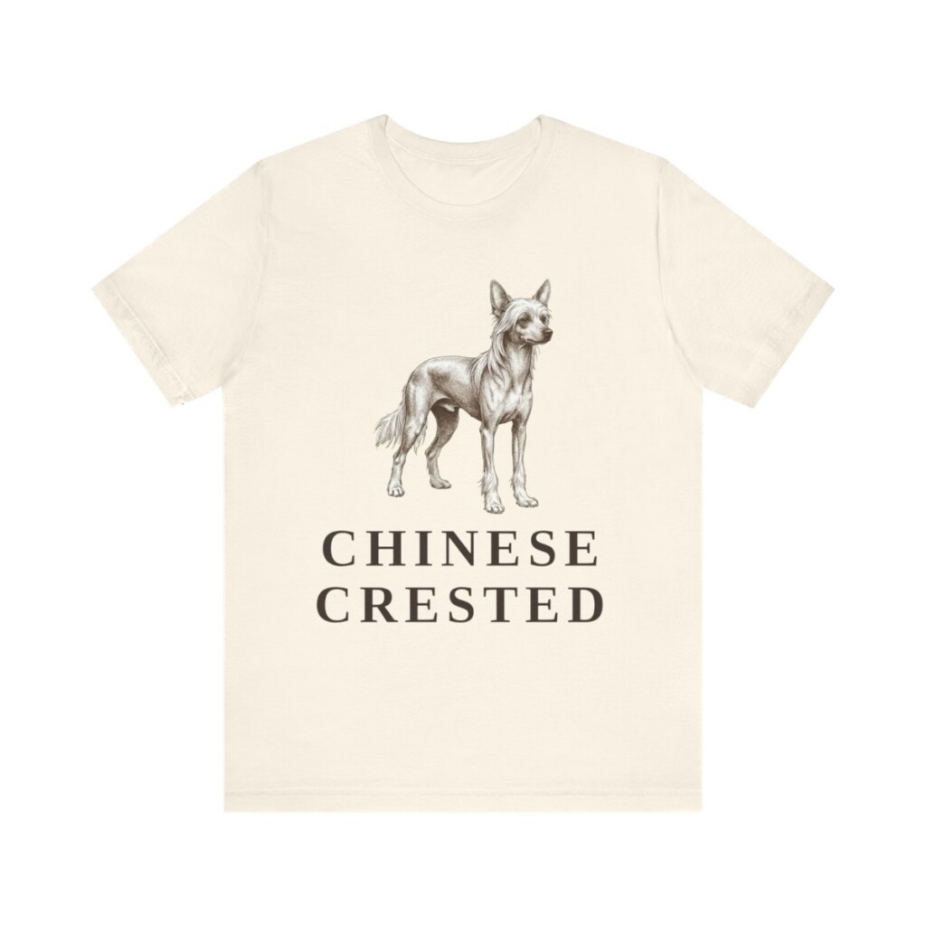 Chinese Crested Lover Shirt, Vintage Dog Sketch Tee, Dog Lover Gift Chinese Crested Lover Shirt, Vintage Dog Sketch Tee, Dog Lover Gift