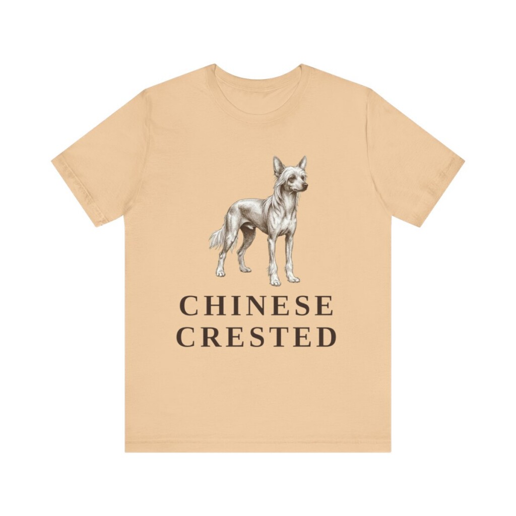 Chinese Crested Lover Shirt, Vintage Dog Sketch Tee, Dog Lover Gift Chinese Crested Lover Shirt, Vintage Dog Sketch Tee, Dog Lover Gift