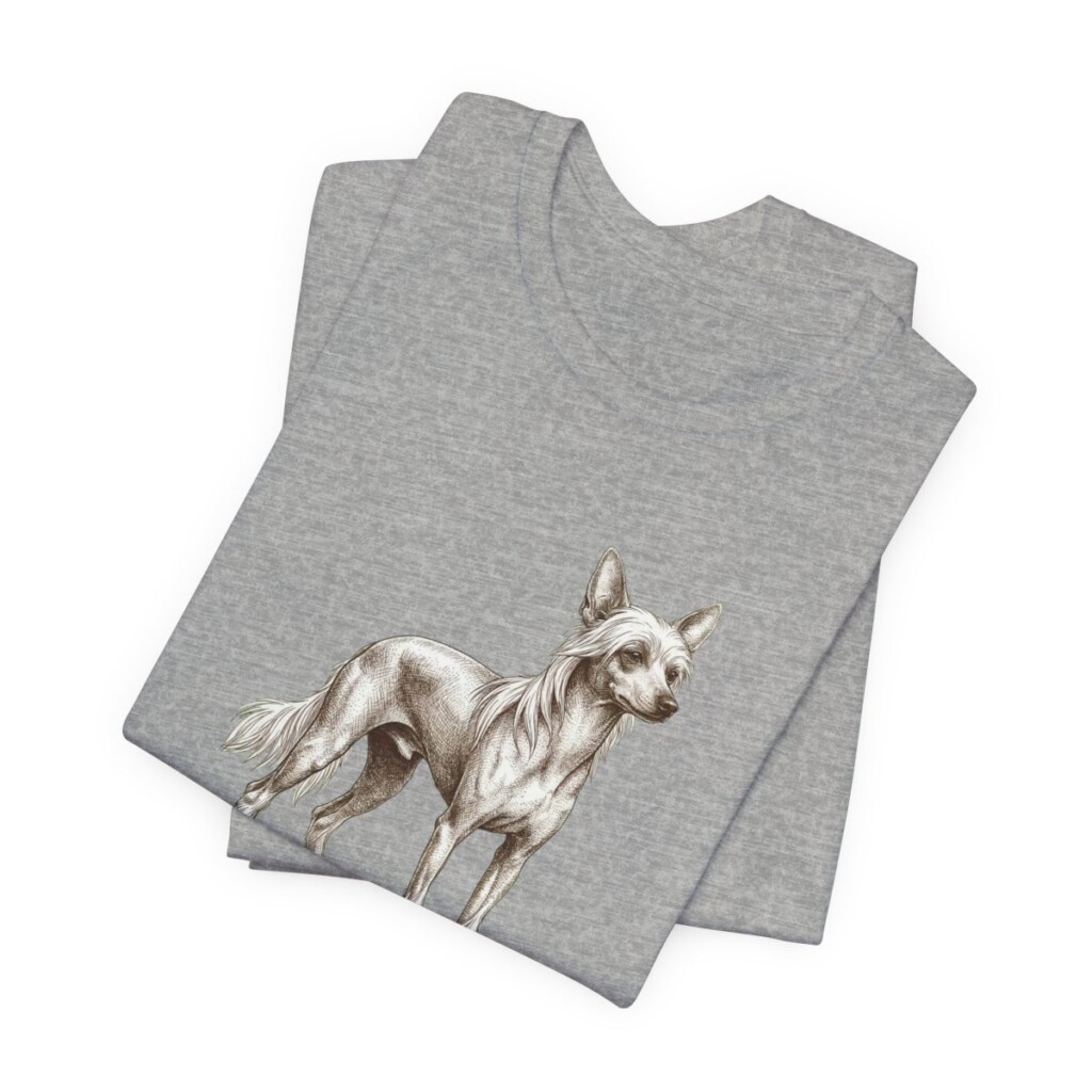 Chinese Crested Lover Shirt, Vintage Dog Sketch Tee, Dog Lover Gift Chinese Crested Lover Shirt, Vintage Dog Sketch Tee, Dog Lover Gift