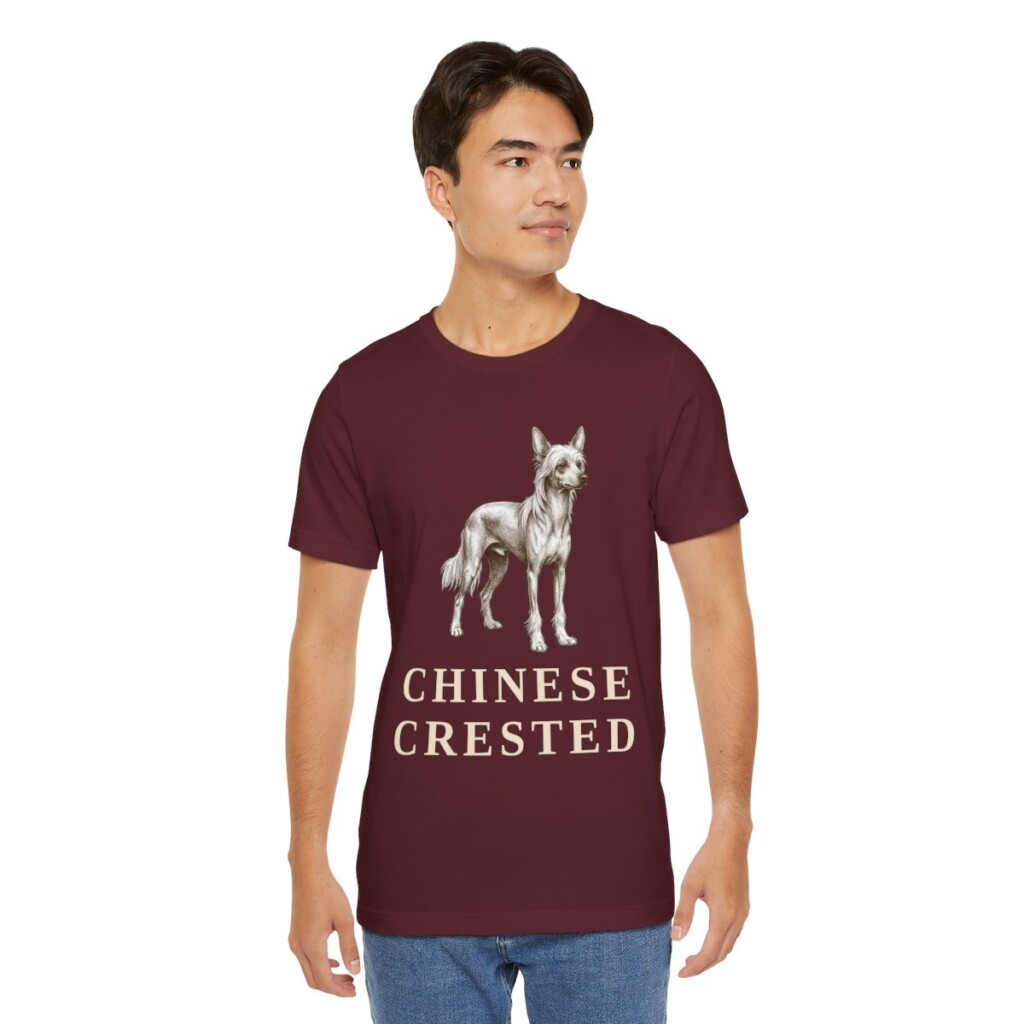 Chinese Crested Lover Shirt, Vintage Dog Sketch Tee, Dog Lover Gift Chinese Crested Lover Shirt, Vintage Dog Sketch Tee, Dog Lover Gift