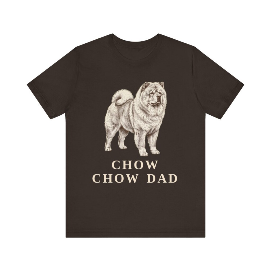 Chow Chow Dad Shirt, Vintage Dog Sketch Tee, Dog Dad Gift