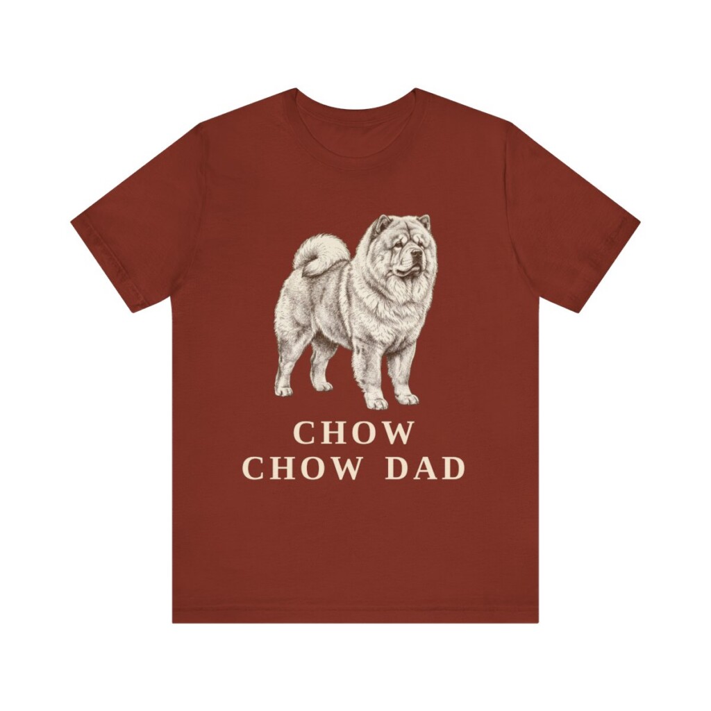 Chow Chow Dad Shirt, Vintage Dog Sketch Tee, Dog Dad Gift