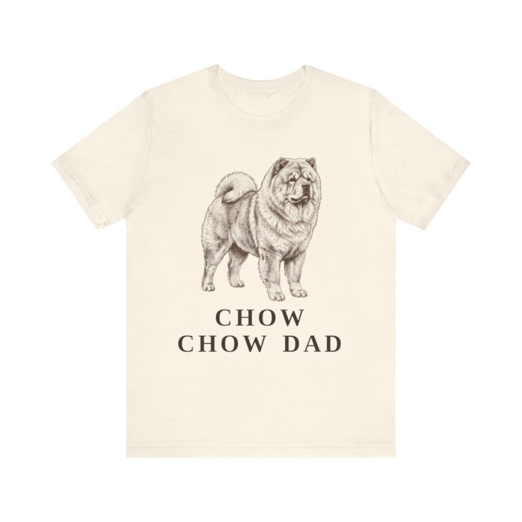 Chow Chow Dad Shirt, Vintage Dog Sketch Tee, Dog Dad Gift