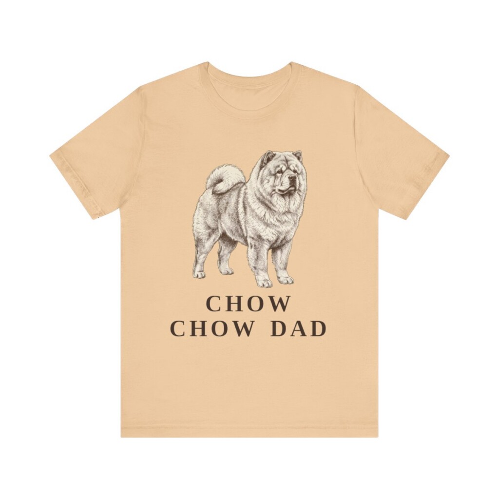 Chow Chow Dad Shirt, Vintage Dog Sketch Tee, Dog Dad Gift