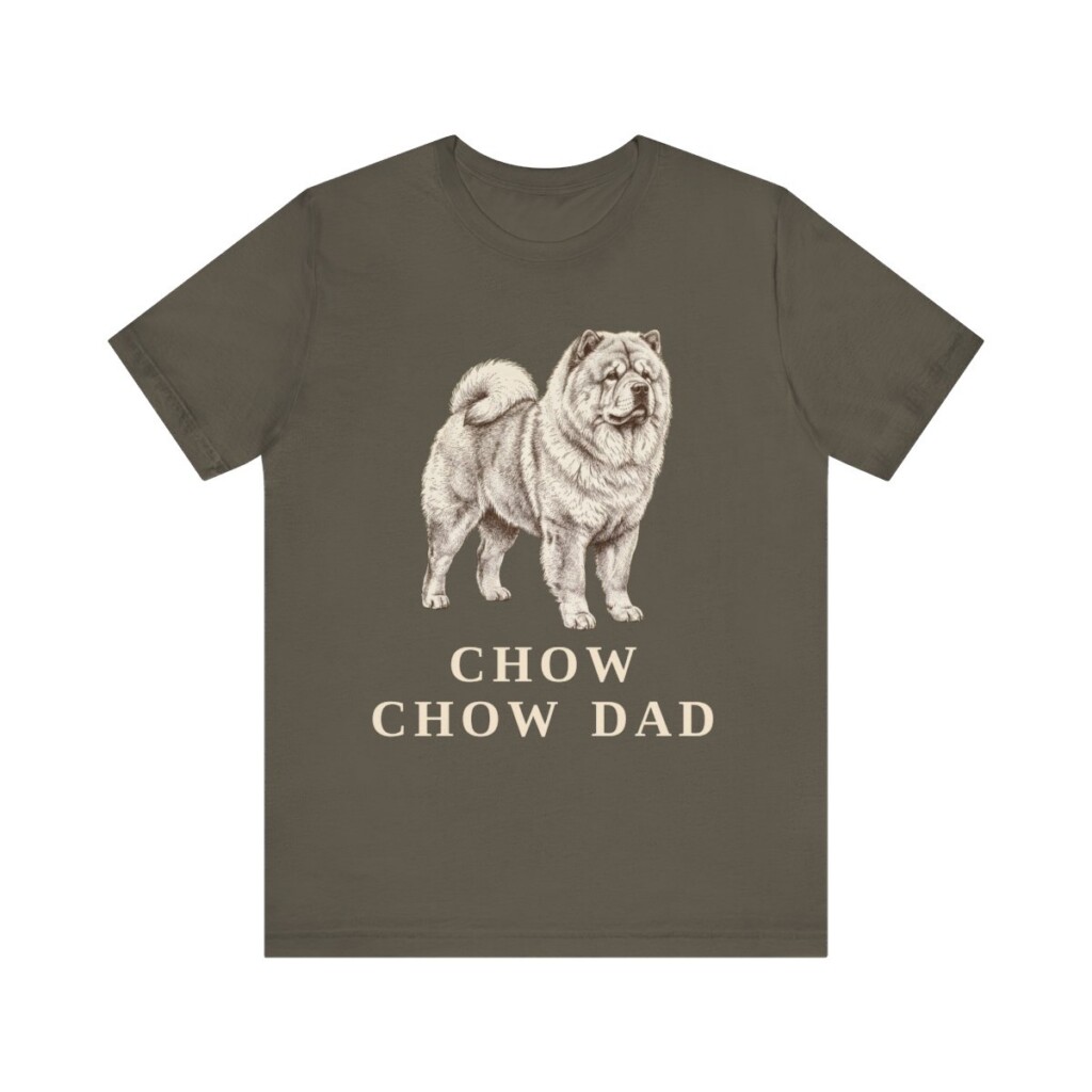 Chow Chow Dad Shirt, Vintage Dog Sketch Tee, Dog Dad Gift