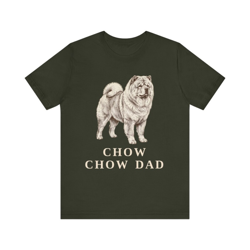 Chow Chow Dad Shirt, Vintage Dog Sketch Tee, Dog Dad Gift