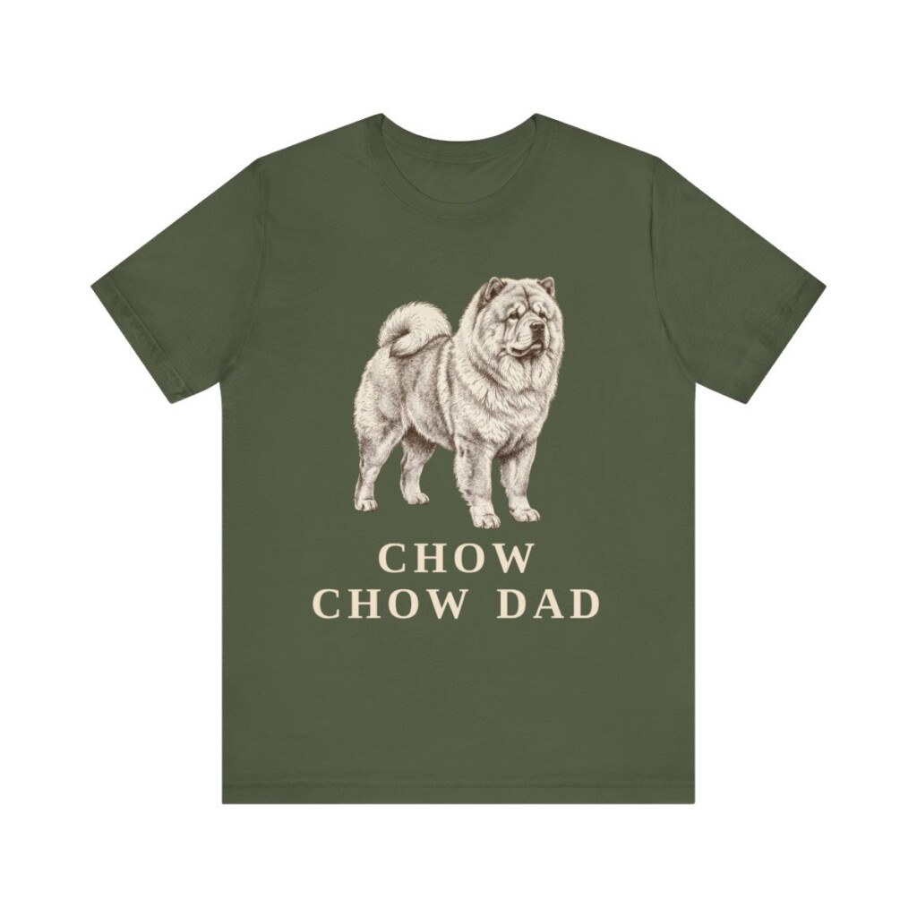Chow Chow Dad Shirt, Vintage Dog Sketch Tee, Dog Dad Gift