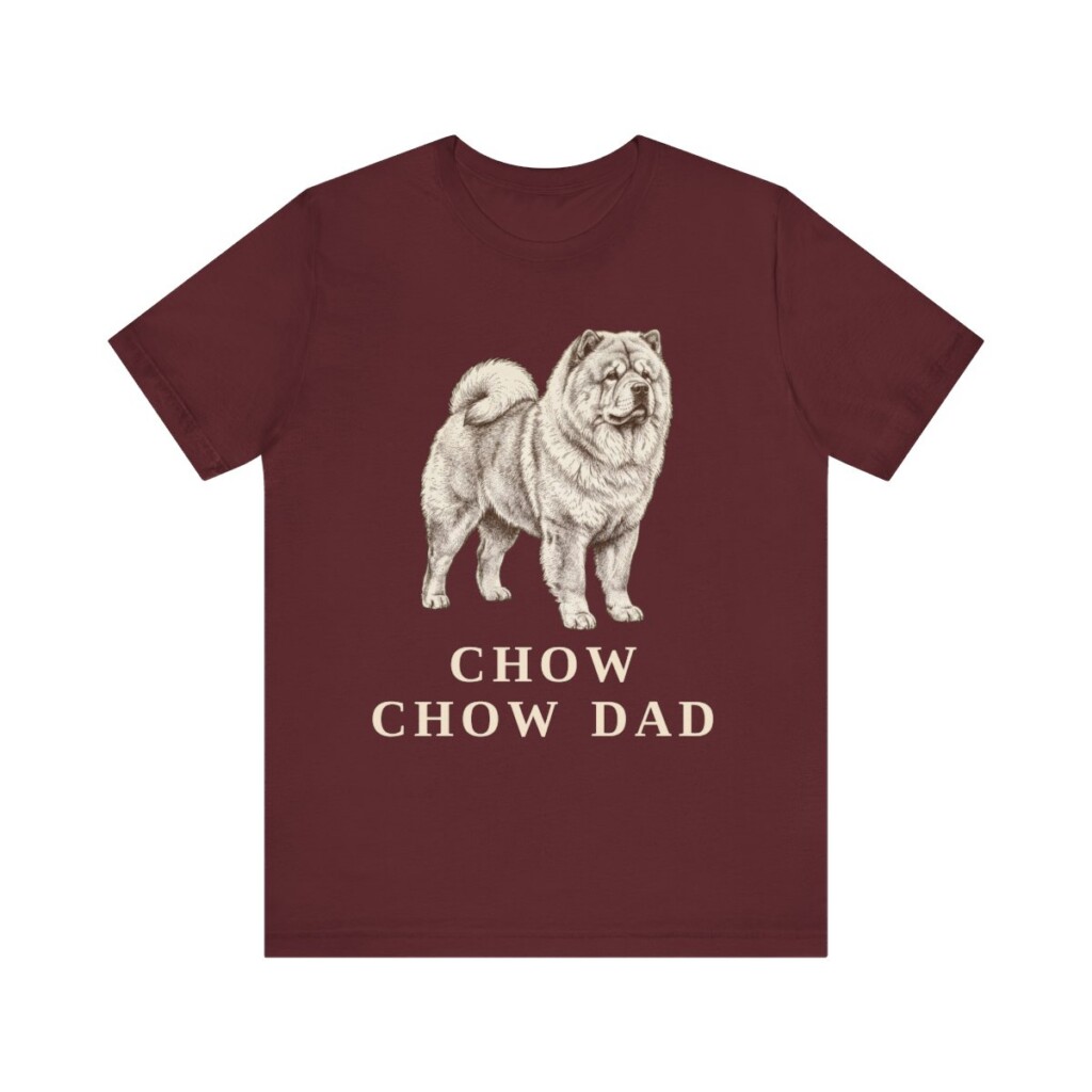 Chow Chow Dad Shirt, Vintage Dog Sketch Tee, Dog Dad Gift