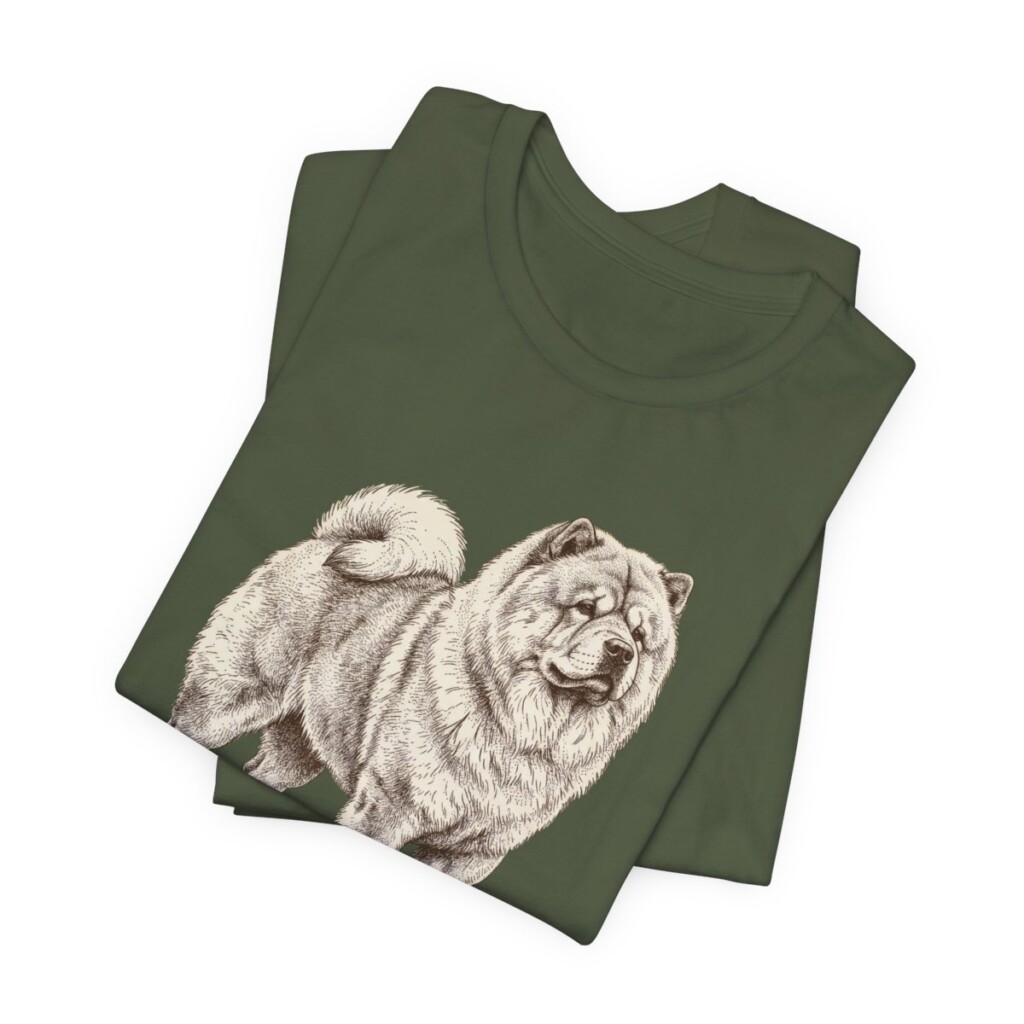 Chow Chow Dad Shirt, Vintage Dog Sketch Tee, Dog Dad Gift