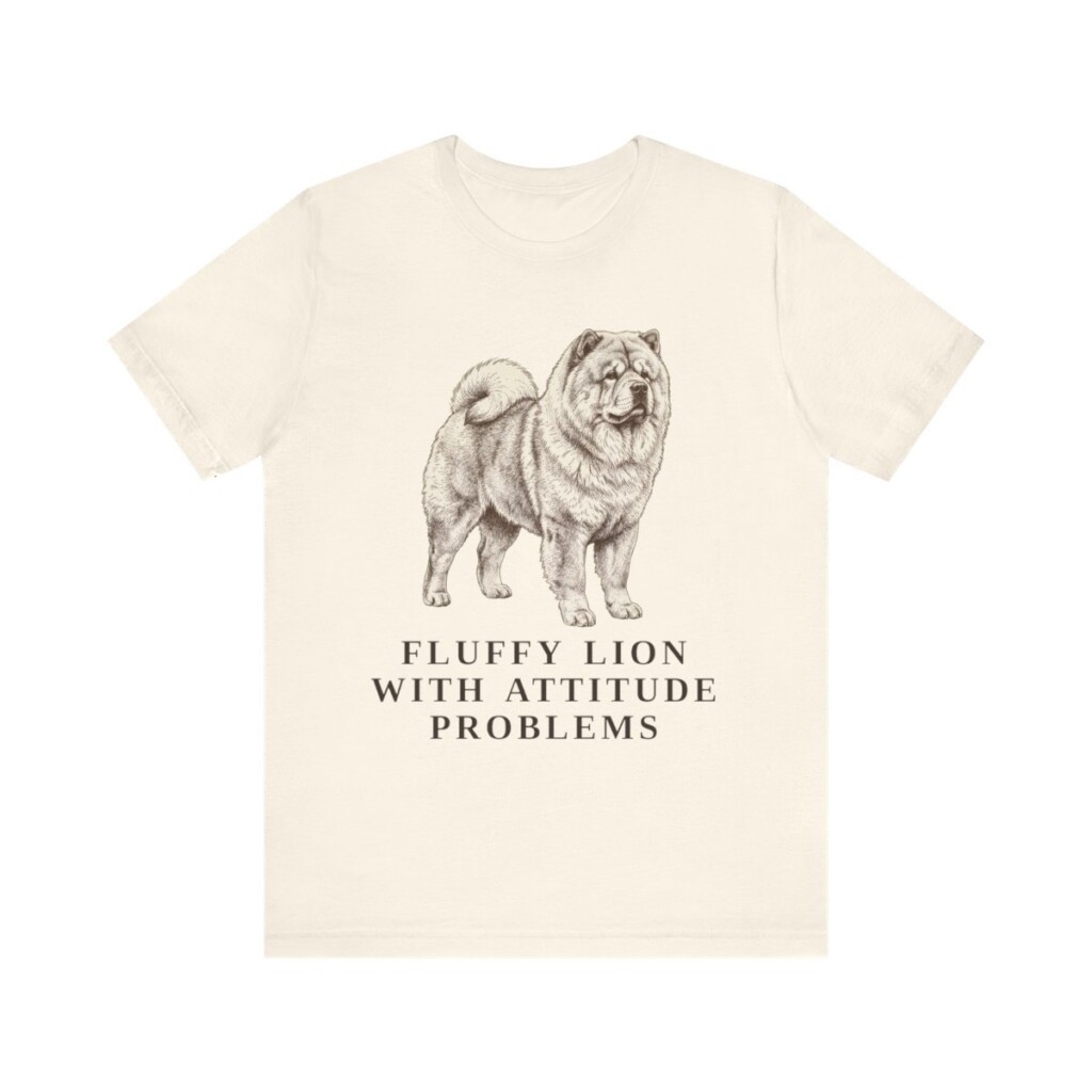 Chow Chow Humor Shirt, Vintage Dog Sketch Tee, Dog Humor Gift
