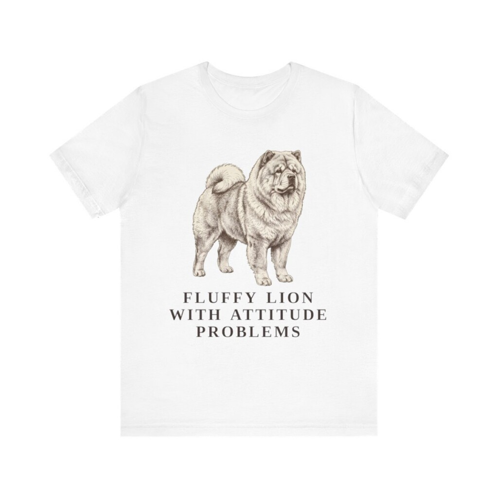 Chow Chow Humor Shirt, Vintage Dog Sketch Tee, Dog Humor Gift