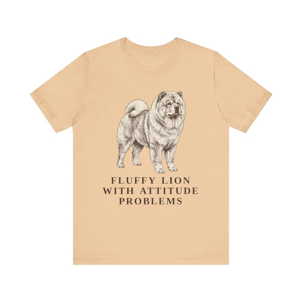 Chow Chow Humor Shirt, Vintage Dog Sketch Tee, Dog Humor Gift