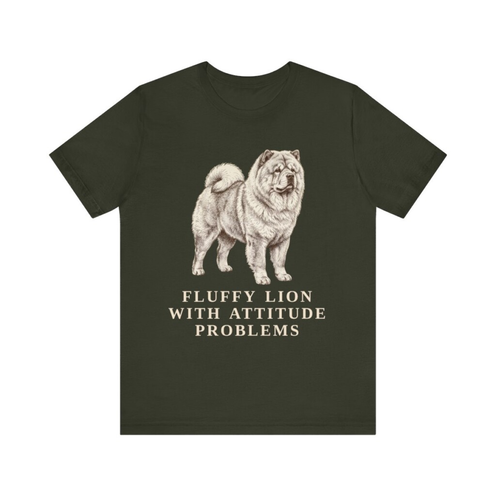 Chow Chow Humor Shirt, Vintage Dog Sketch Tee, Dog Humor Gift