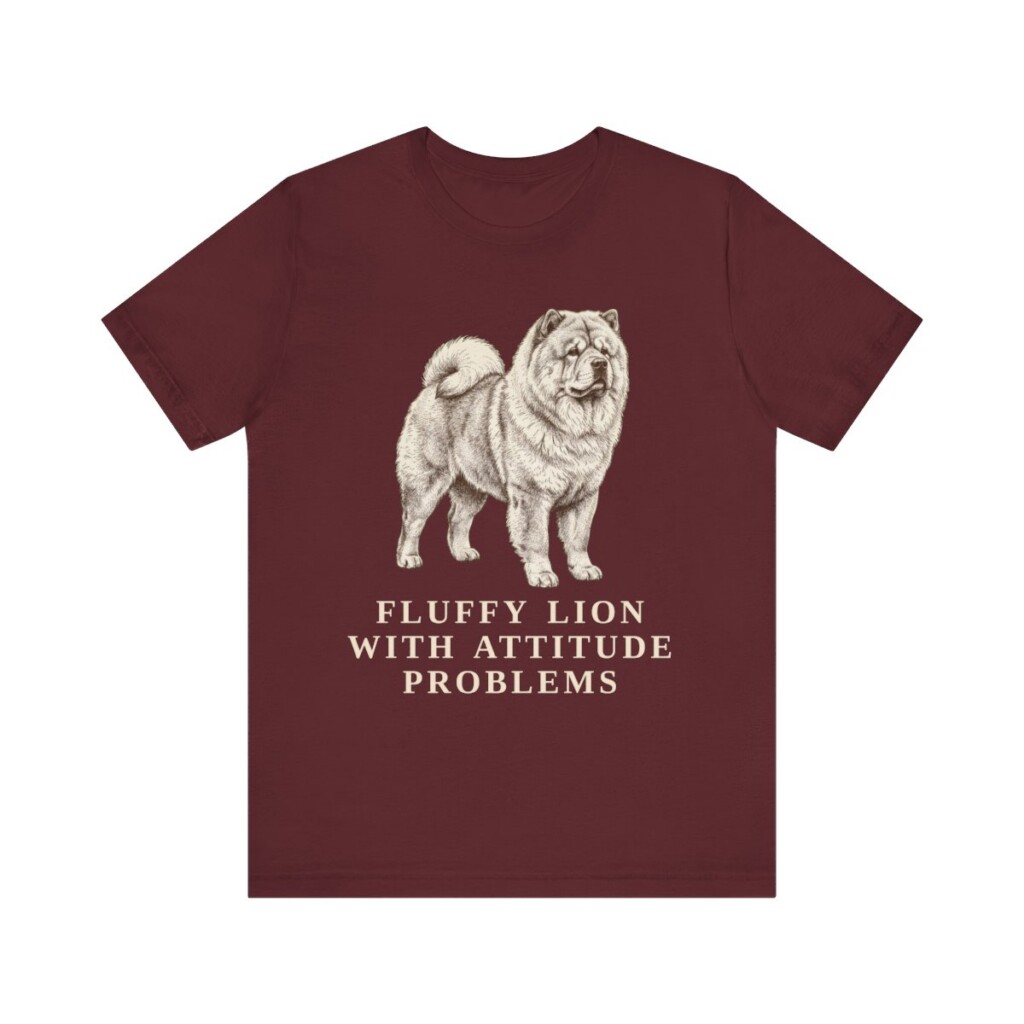 Chow Chow Humor Shirt, Vintage Dog Sketch Tee, Dog Humor Gift