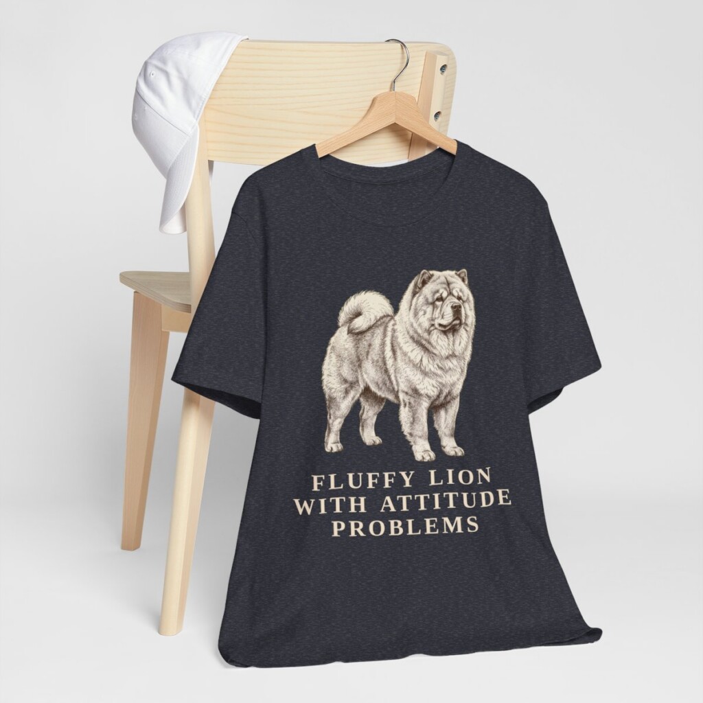 Chow Chow Humor Shirt, Vintage Dog Sketch Tee, Dog Humor Gift
