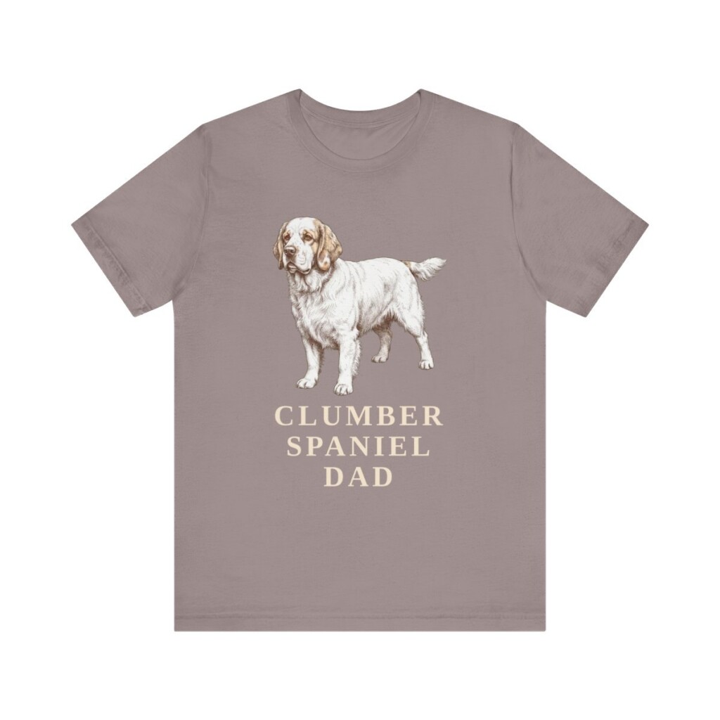 Clumber Spaniel Dad Shirt, Vintage Dog Sketch Tee, Dog Dad Gift Clumber Spaniel Dad Shirt, Vintage Dog Sketch Tee, Dog Dad Gift