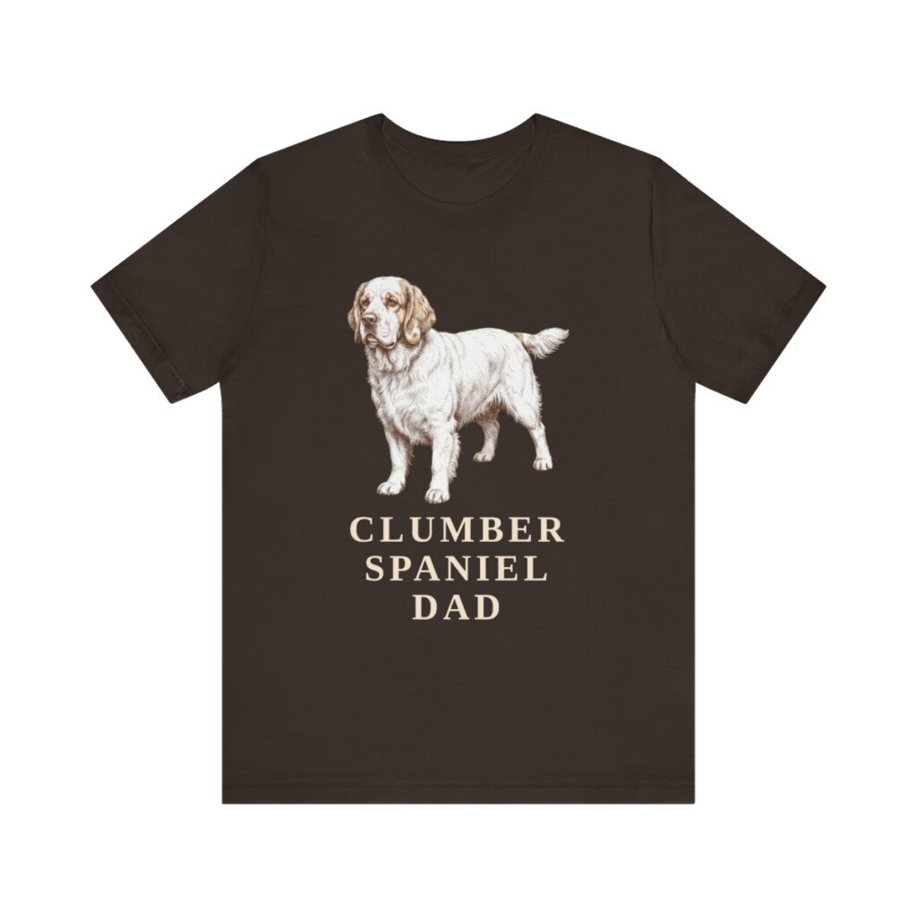 Clumber Spaniel Dad Shirt, Vintage Dog Sketch Tee, Dog Dad Gift Clumber Spaniel Dad Shirt, Vintage Dog Sketch Tee, Dog Dad Gift