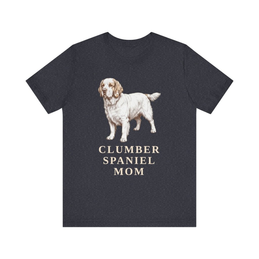 Clumber Spaniel Mom Shirt, Vintage Dog Sketch Tee, Dog Mom Gift