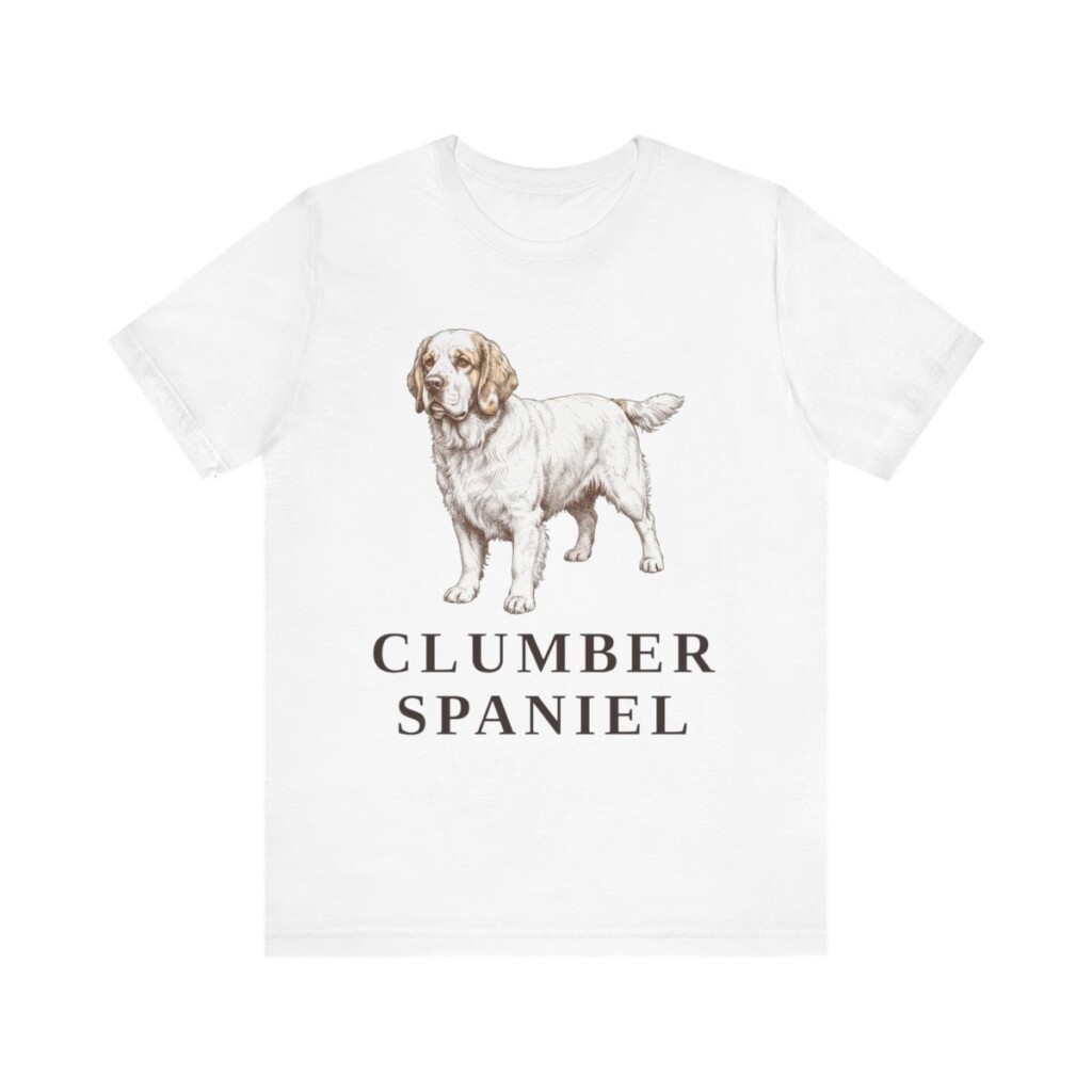 Clumber Spaniel Lover Shirt, Vintage Dog Sketch Tee, Dog Lover Gift