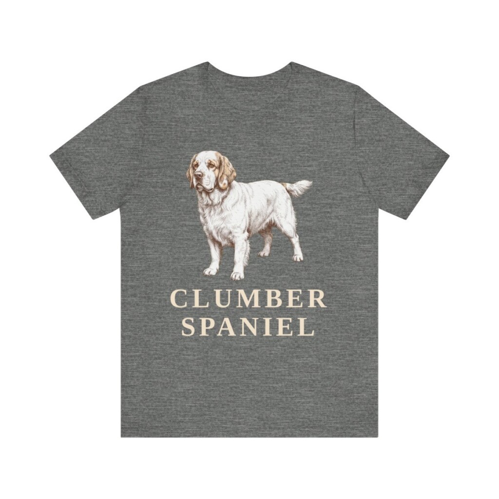 Clumber Spaniel Lover Shirt, Vintage Dog Sketch Tee, Dog Lover Gift