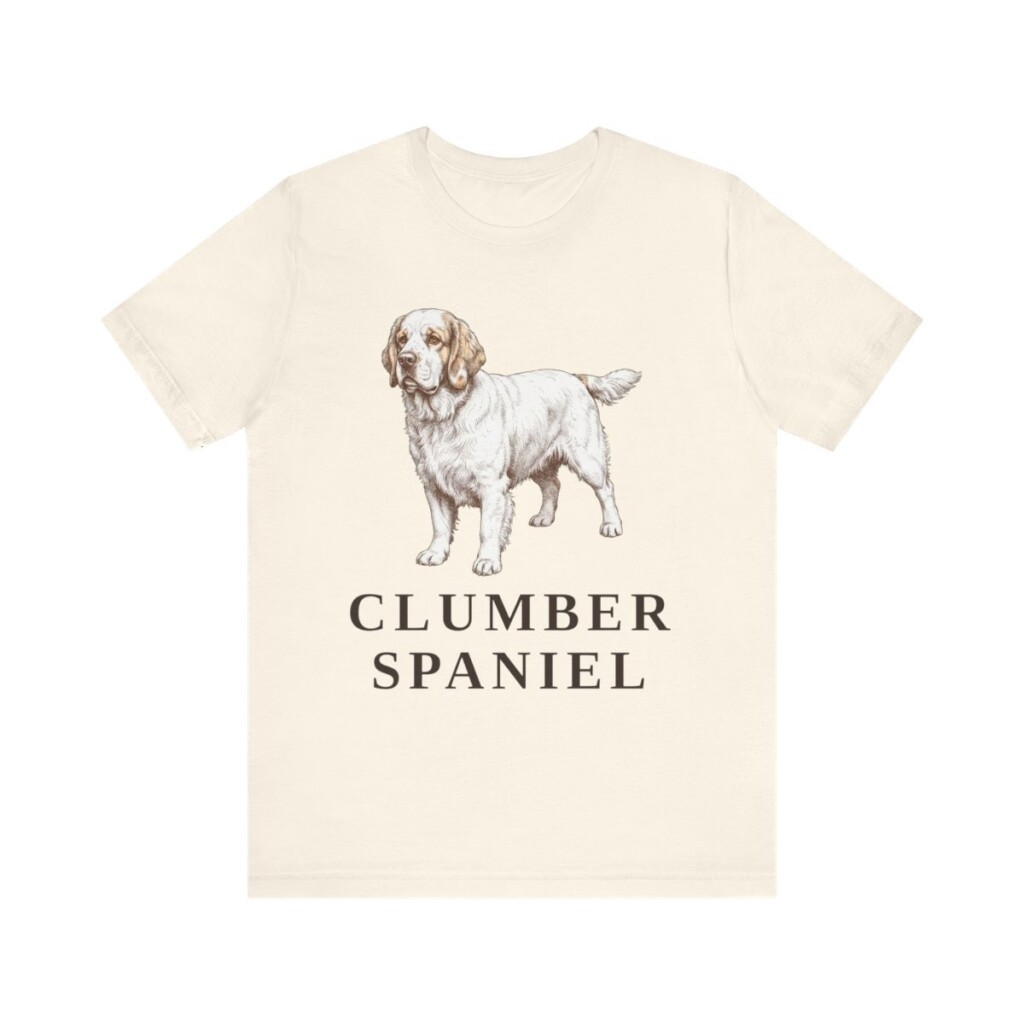 Clumber Spaniel Lover Shirt, Vintage Dog Sketch Tee, Dog Lover Gift