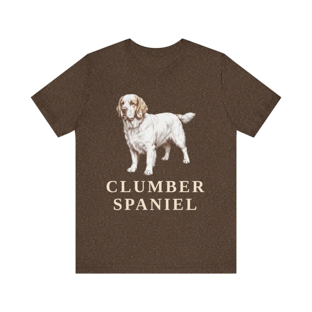 Clumber Spaniel Lover Shirt, Vintage Dog Sketch Tee, Dog Lover Gift