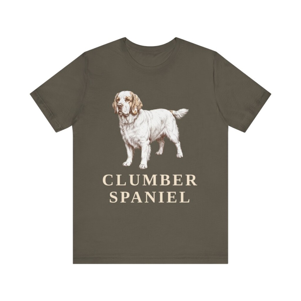 Clumber Spaniel Lover Shirt, Vintage Dog Sketch Tee, Dog Lover Gift