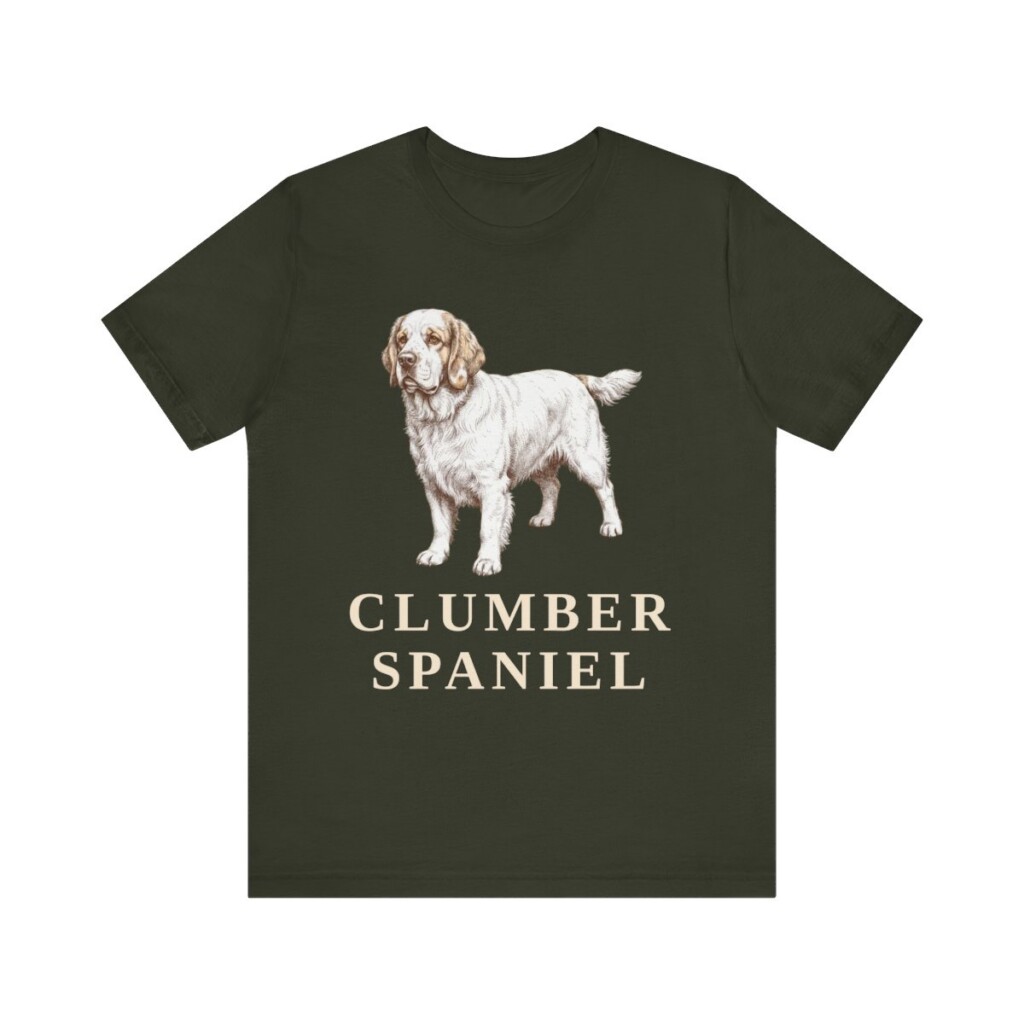 Clumber Spaniel Lover Shirt, Vintage Dog Sketch Tee, Dog Lover Gift