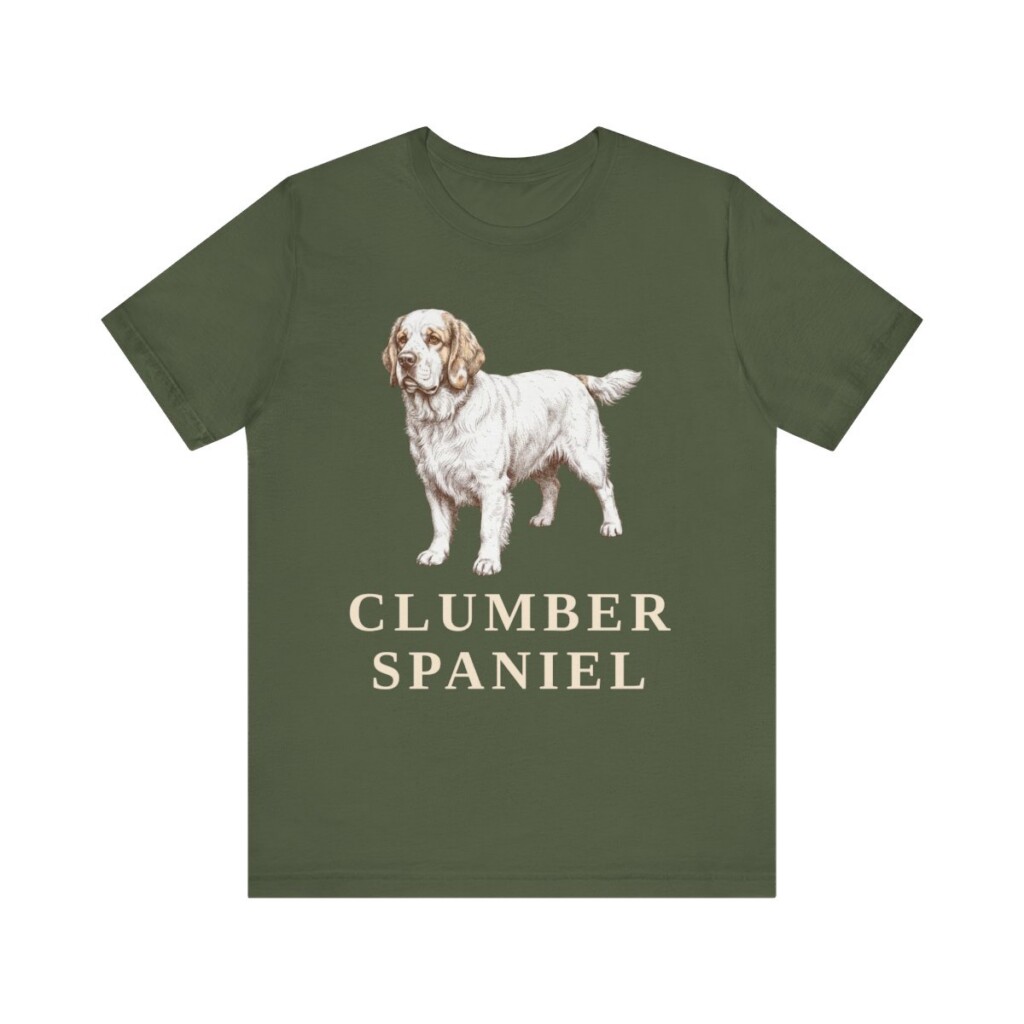 Clumber Spaniel Lover Shirt, Vintage Dog Sketch Tee, Dog Lover Gift