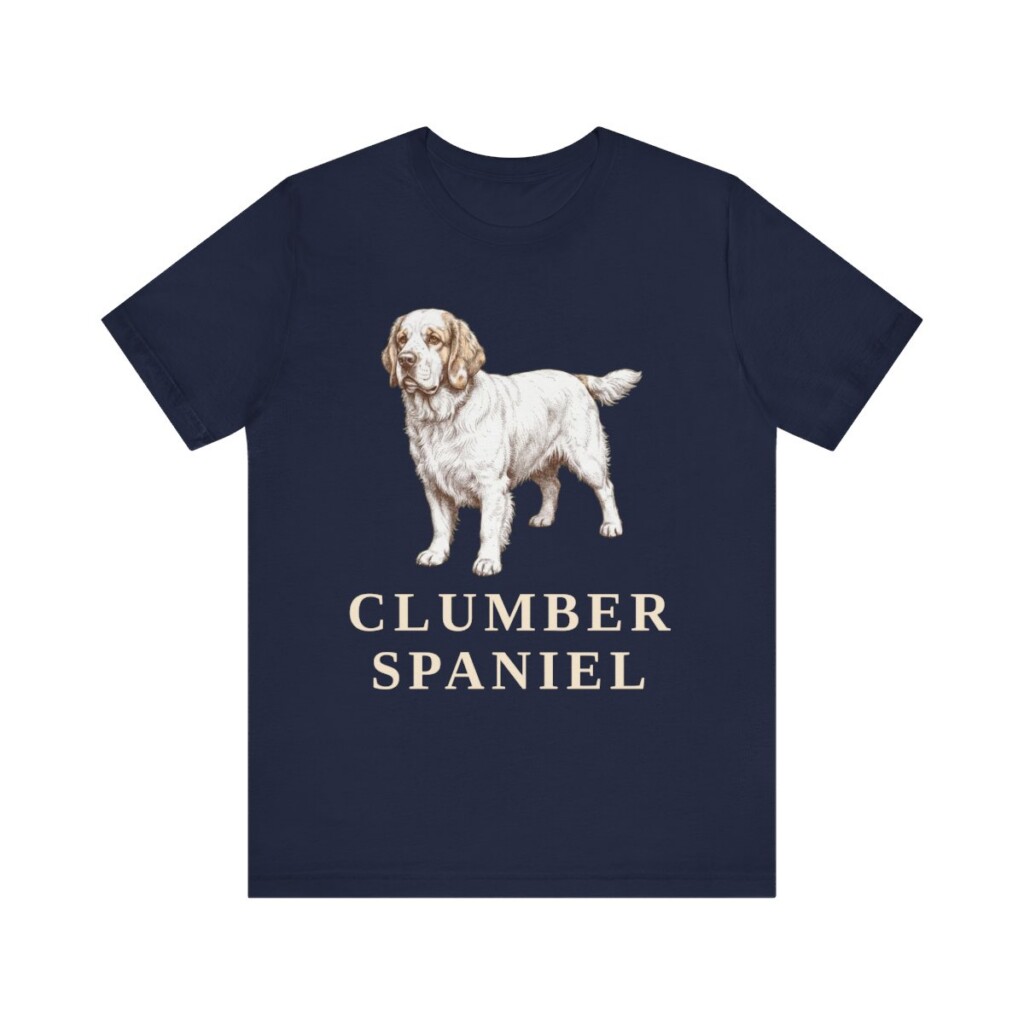Clumber Spaniel Lover Shirt, Vintage Dog Sketch Tee, Dog Lover Gift