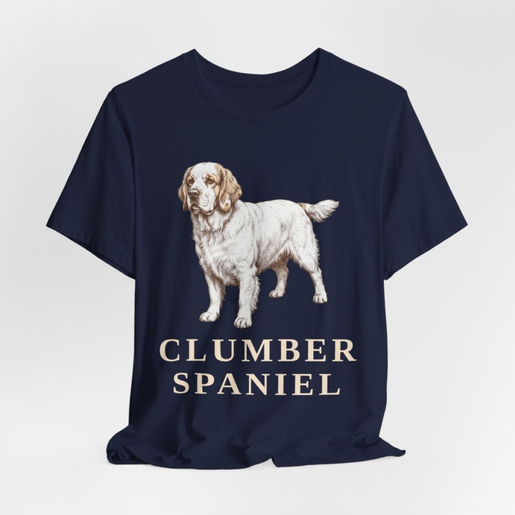 Clumber Spaniel Lover Shirt, Vintage Dog Sketch Tee, Dog Lover Gift
