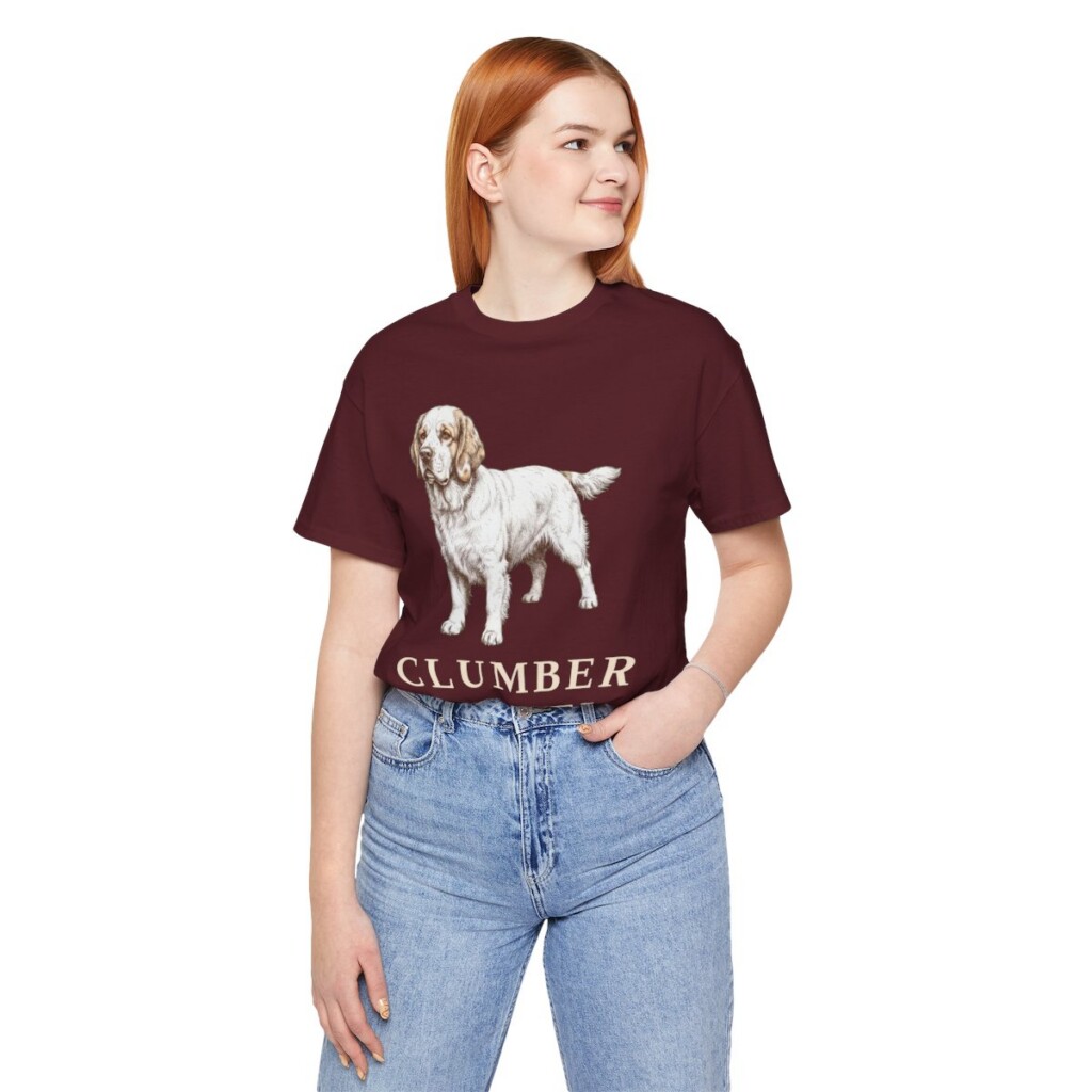 Clumber Spaniel Lover Shirt, Vintage Dog Sketch Tee, Dog Lover Gift