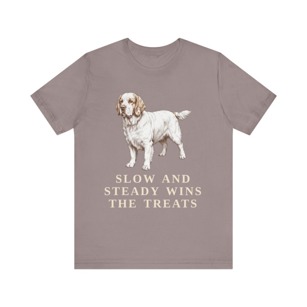 Clumber Spaniel Humor Shirt, Vintage Dog Sketch Tee, Dog Humor Gift
