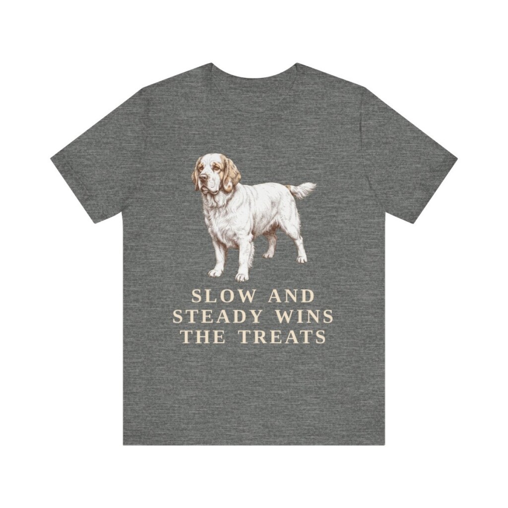 Clumber Spaniel Humor Shirt, Vintage Dog Sketch Tee, Dog Humor Gift