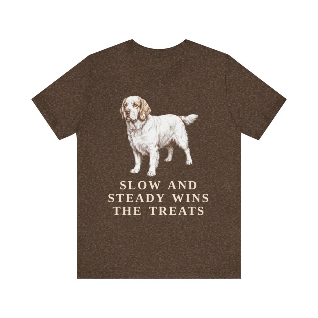 Clumber Spaniel Humor Shirt, Vintage Dog Sketch Tee, Dog Humor Gift