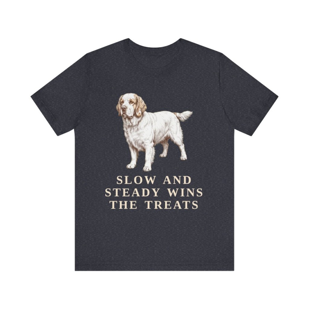 Clumber Spaniel Humor Shirt, Vintage Dog Sketch Tee, Dog Humor Gift