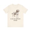 Cockapoo Dad Shirt, Vintage Dog Sketch Tee, Dog Dad Gift