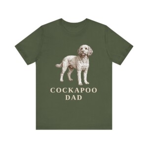 Cockapoo Dad Shirt, Vintage Dog Sketch Tee, Dog Dad Gift