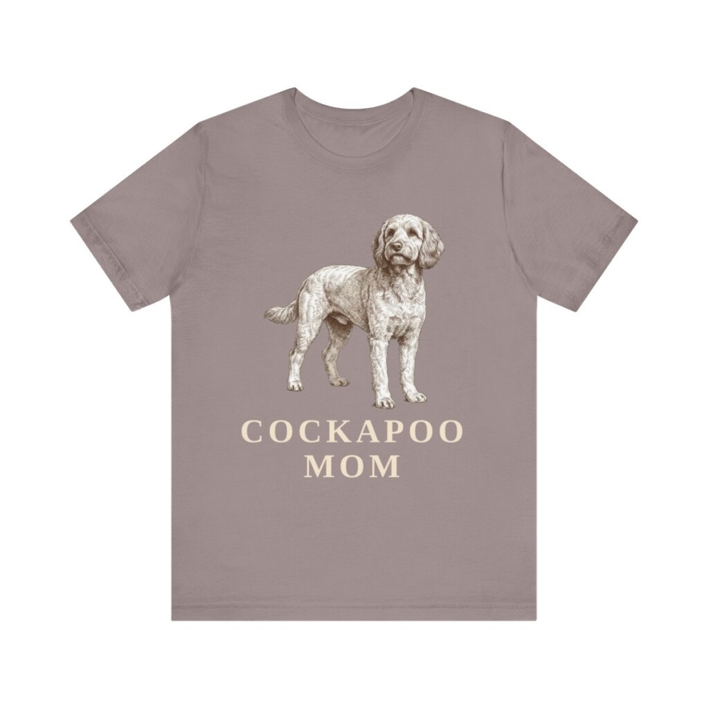 Cockapoo Mom Shirt, Vintage Dog Sketch Tee, Dog Mom Gift