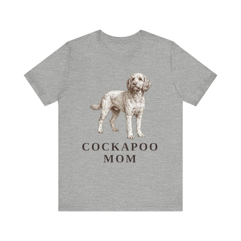 Cockapoo Mom Shirt, Vintage Dog Sketch Tee, Dog Mom Gift