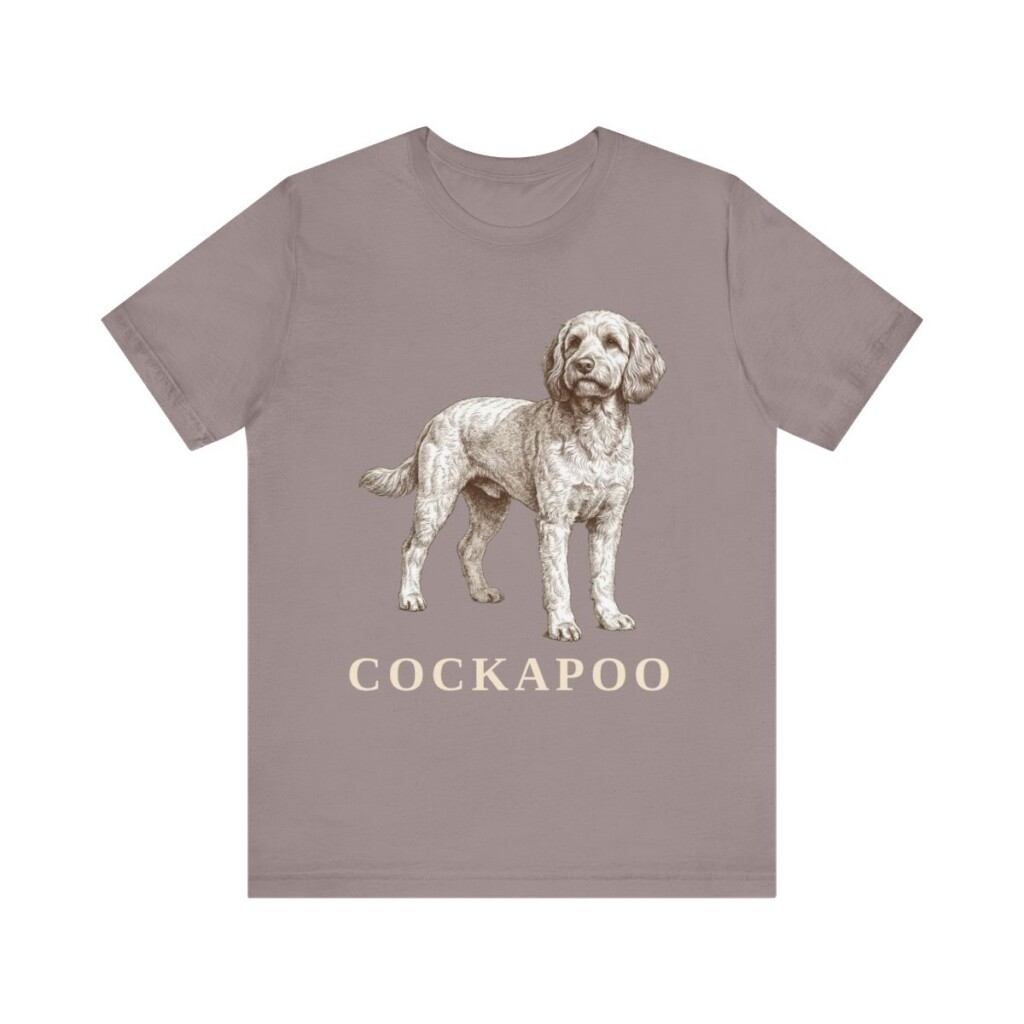 Cockapoo Lover Shirt, Vintage Dog Sketch Tee, Dog Lover Gift
