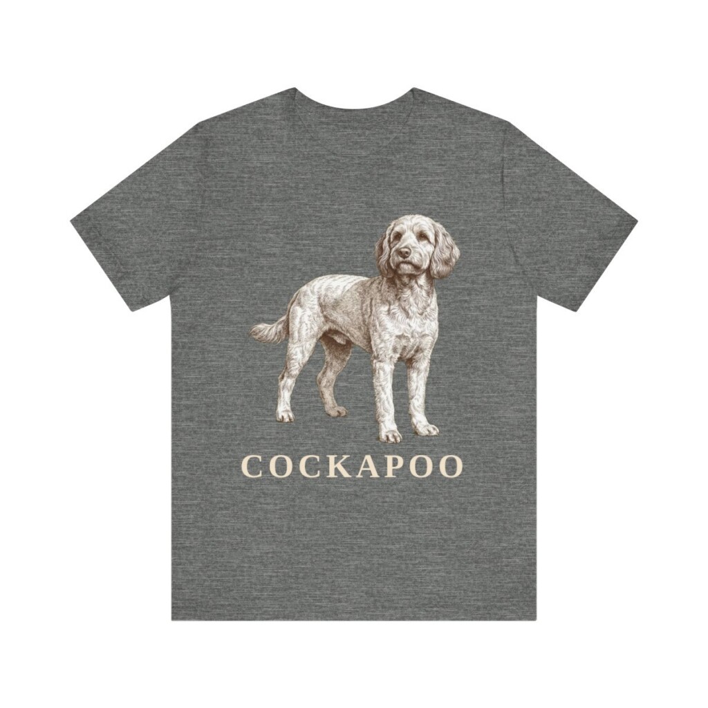 Cockapoo Lover Shirt, Vintage Dog Sketch Tee, Dog Lover Gift