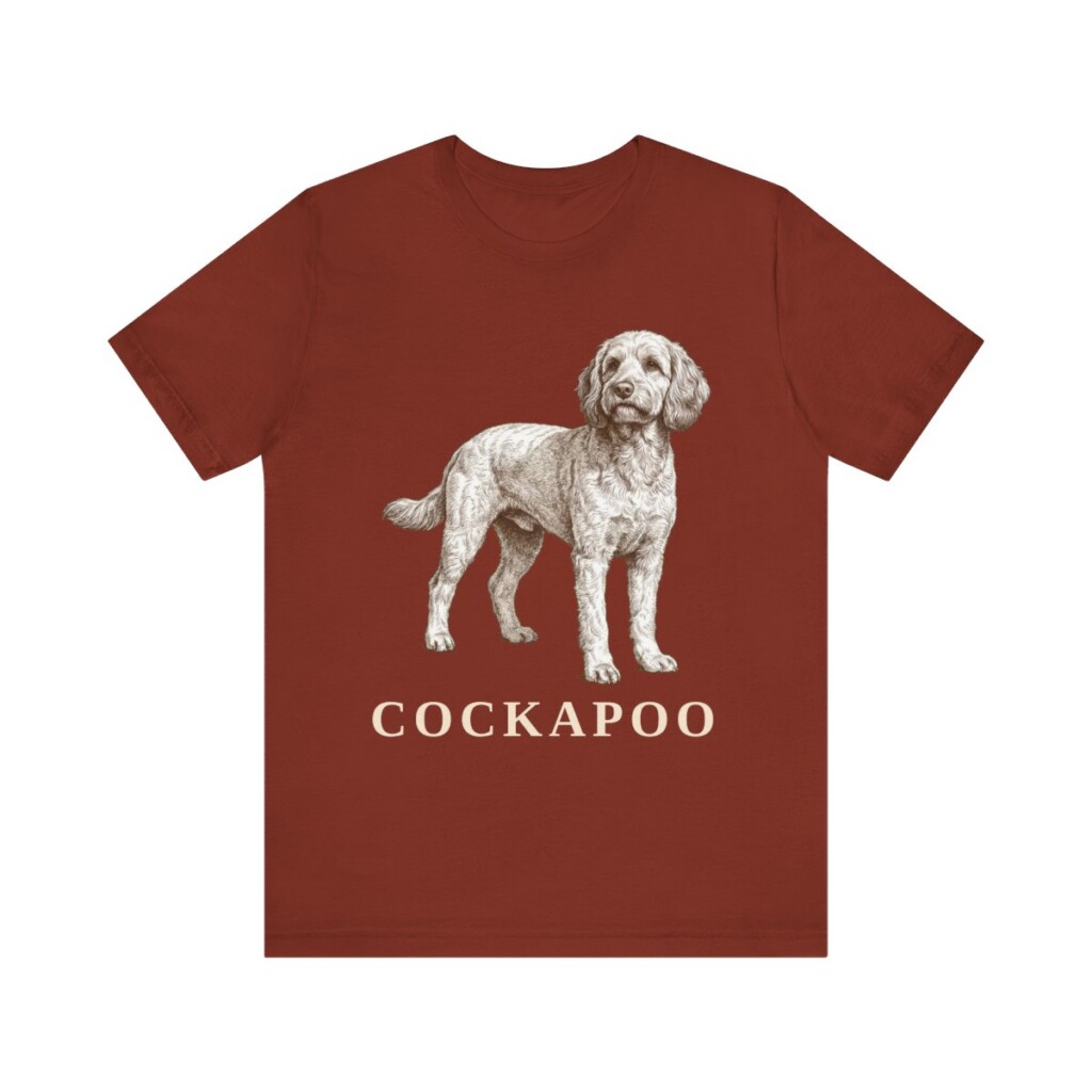Cockapoo Lover Shirt, Vintage Dog Sketch Tee, Dog Lover Gift
