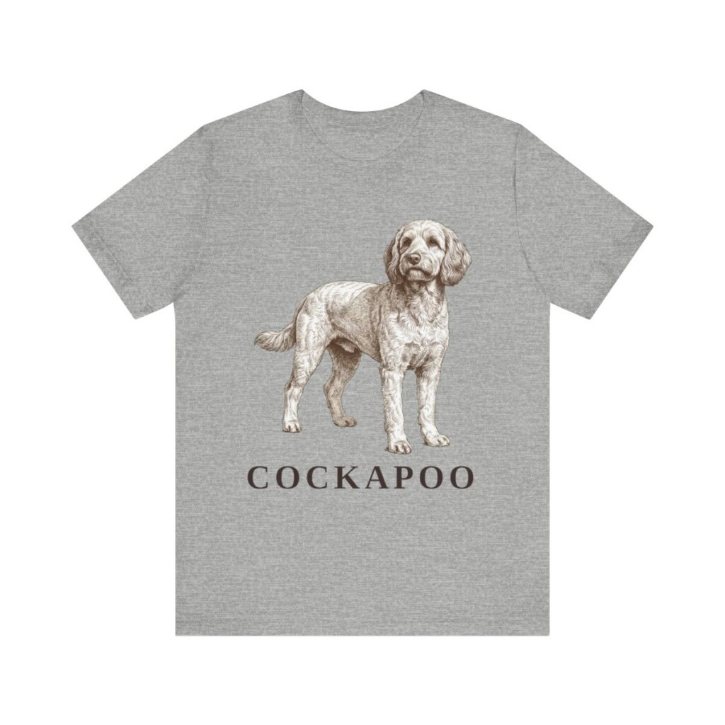 Cockapoo Lover Shirt, Vintage Dog Sketch Tee, Dog Lover Gift