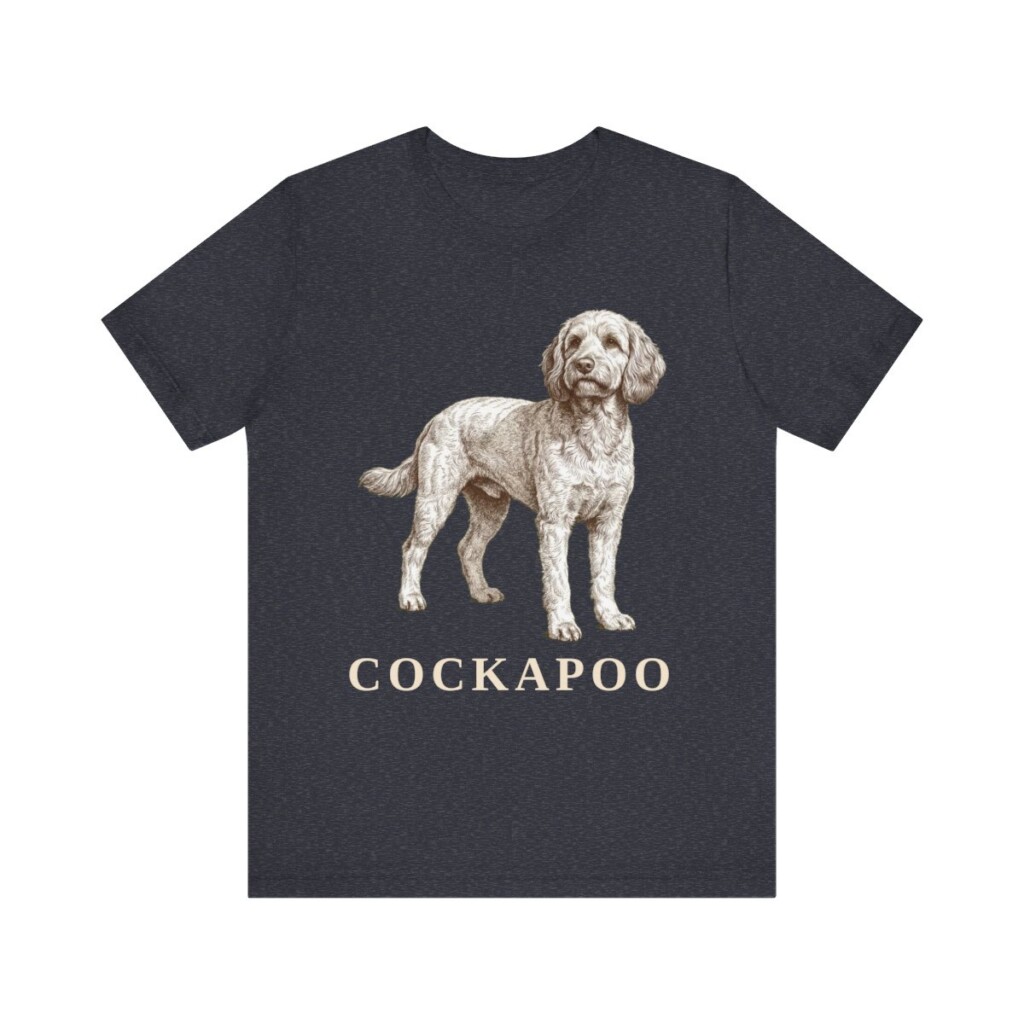 Cockapoo Lover Shirt, Vintage Dog Sketch Tee, Dog Lover Gift