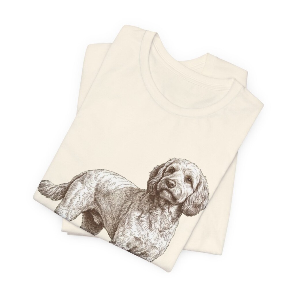 Cockapoo Lover Shirt, Vintage Dog Sketch Tee, Dog Lover Gift