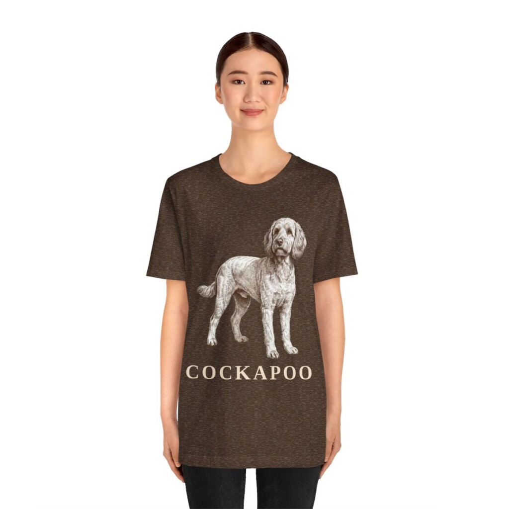 Cockapoo Lover Shirt, Vintage Dog Sketch Tee, Dog Lover Gift