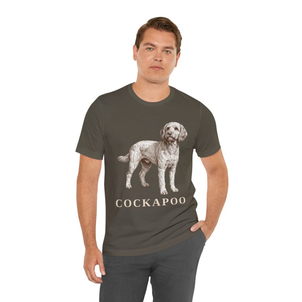 Cockapoo Lover Shirt, Vintage Dog Sketch Tee, Dog Lover Gift